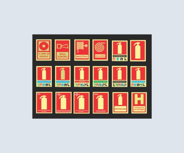 Placa Fotoluminescente Equipamentos