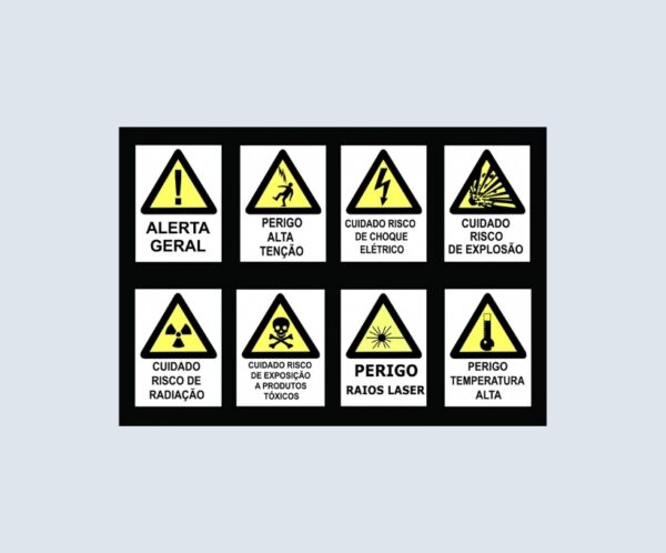 Placa Fotoluminescente Alerta