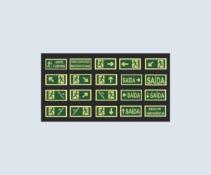 Placa Fotoluminescente Orientação